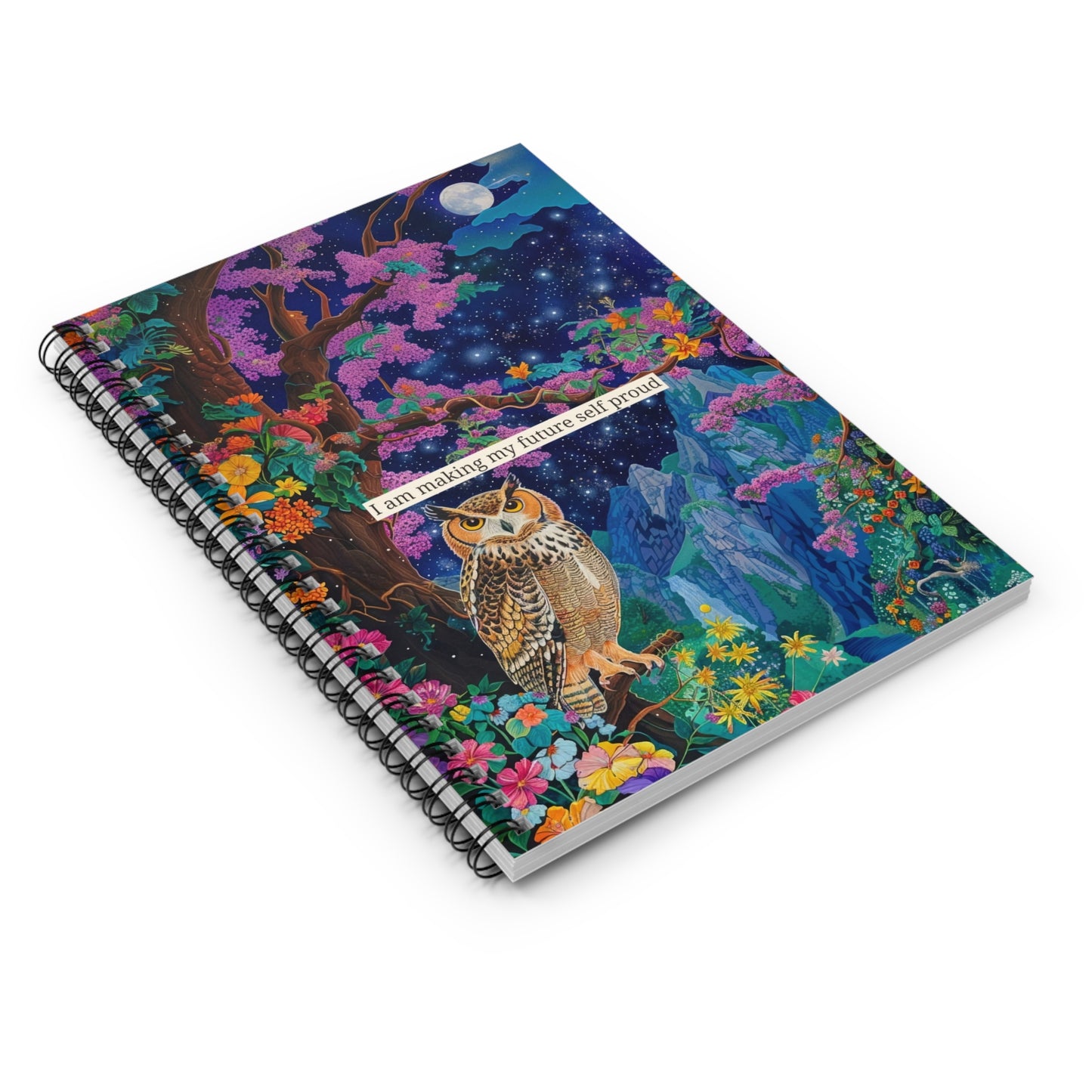 "I am making my future self proud" Spiral Notebook