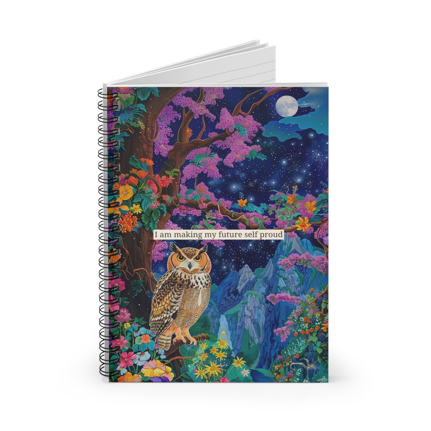 "I am making my future self proud" Spiral Notebook