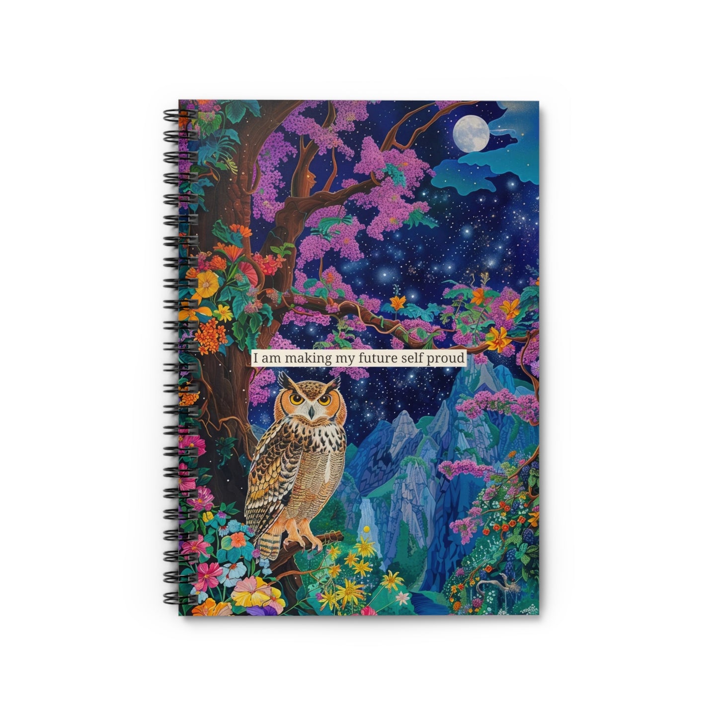 "I am making my future self proud" Spiral Notebook